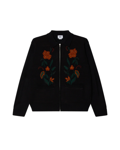 OBEY - FLORAL ZIP CARDIGAN
