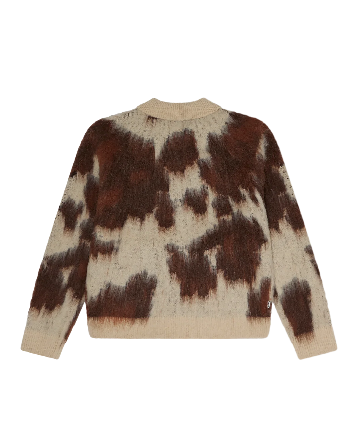 OBEY - COW PATTERN ZIP SWEATER