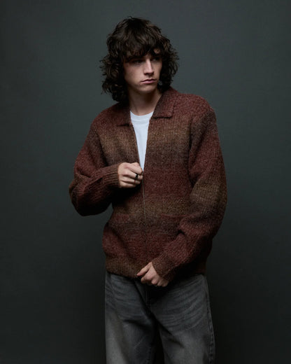 OBEY - ANTON GRADIENT CARDIGAN