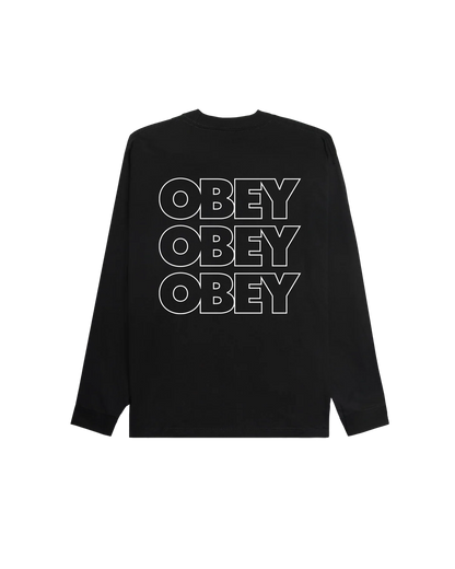 OBEY - TREBLE CLASSIC LS T-SHIRT