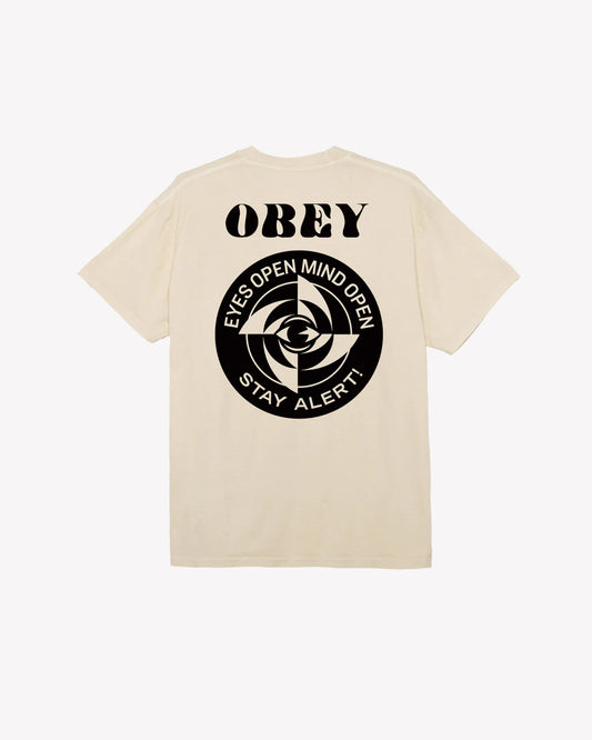 OBEY - STAY ALERT PIGMENT T-SHIRT