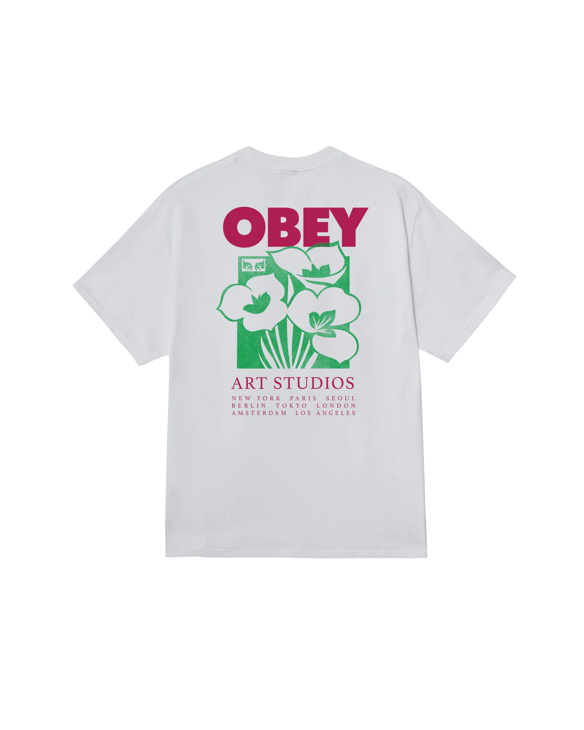 OBEY - ART STUDIO FLOWERS CLASSIC T-SHIRT