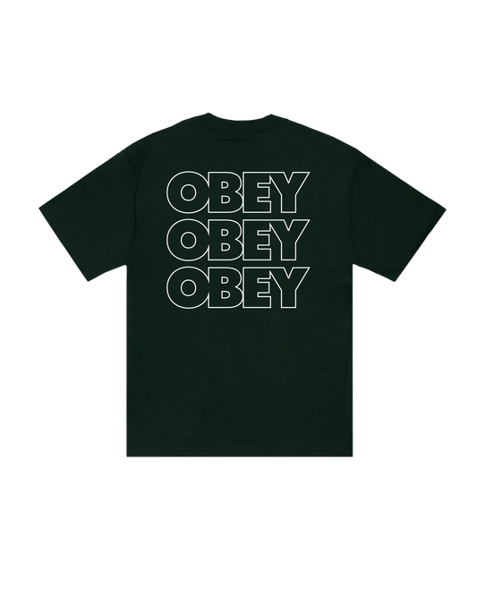 OBEY - TREBLE HEAVYWEIGHT T-SHIRT