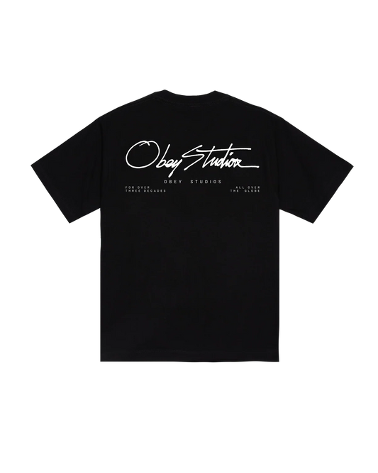 OBEY - STUDIOS 3 DECADES HEAVYWEIGHT T-SHIRT