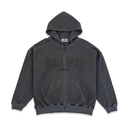 VERTERE - STONE LOGO ZIP HOODIE