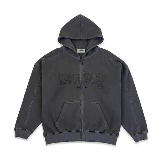 VERTERE - STONE LOGO ZIP HOODIE
