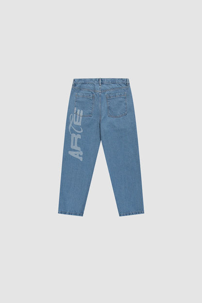 ARTE - STENCIL UNIFORM DENIM PANTS