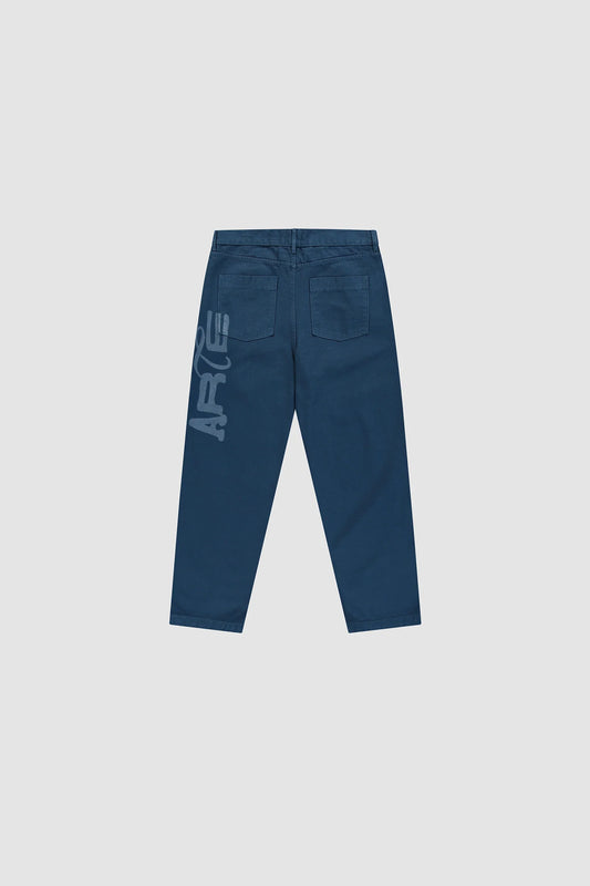 ARTE - STENCIL UNIFORM DENIM PANTS