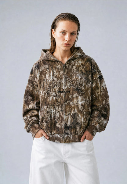 VERTERE - STONE LOGO ZIP HOODIE