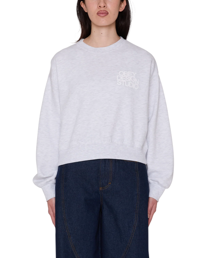 OBEY - OBEY DESIGN STUDIO CROPPED CREWNECK