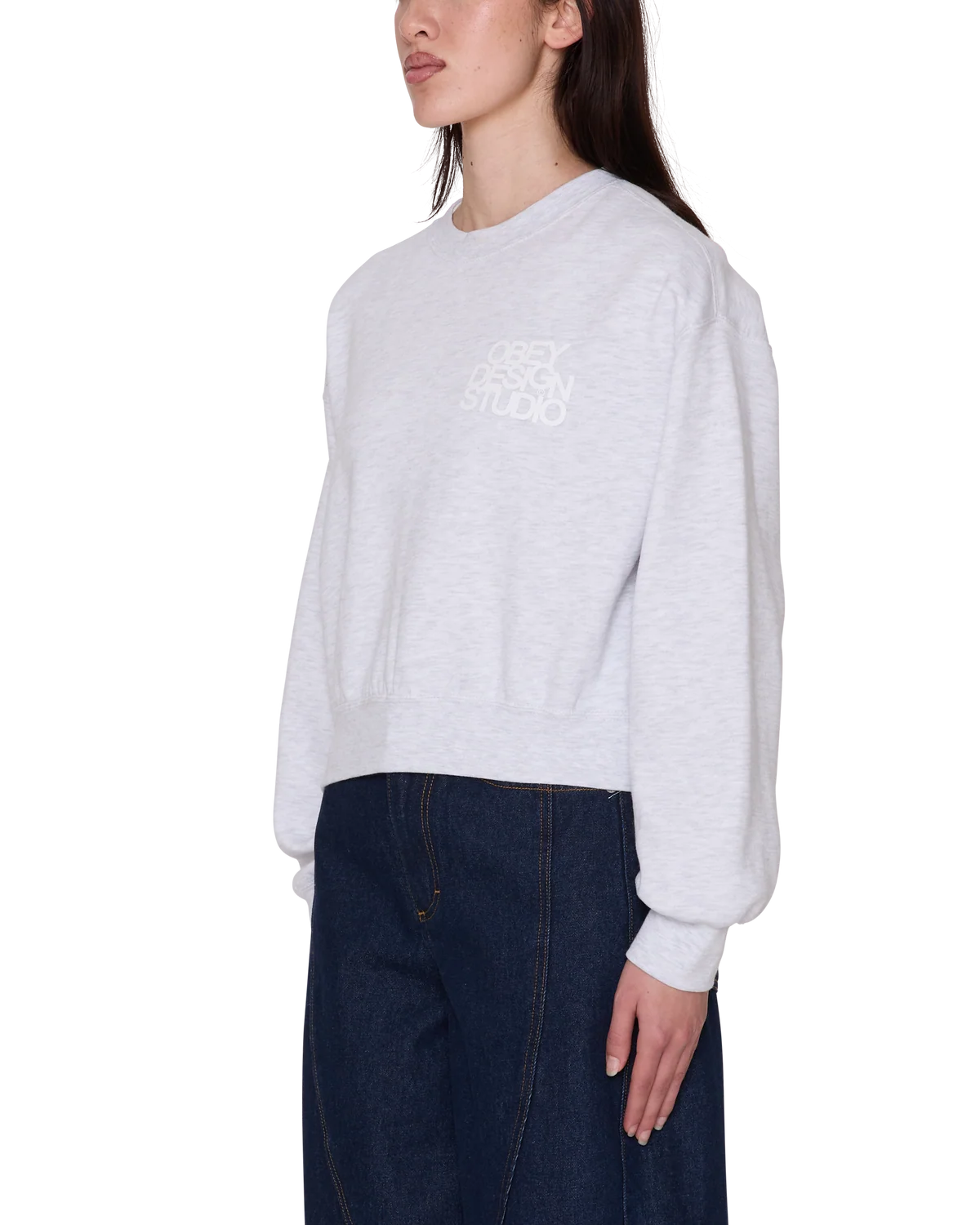 OBEY - OBEY DESIGN STUDIO CROPPED CREWNECK