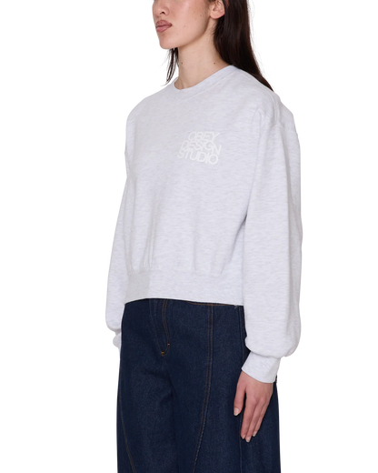 OBEY - OBEY DESIGN STUDIO CROPPED CREWNECK