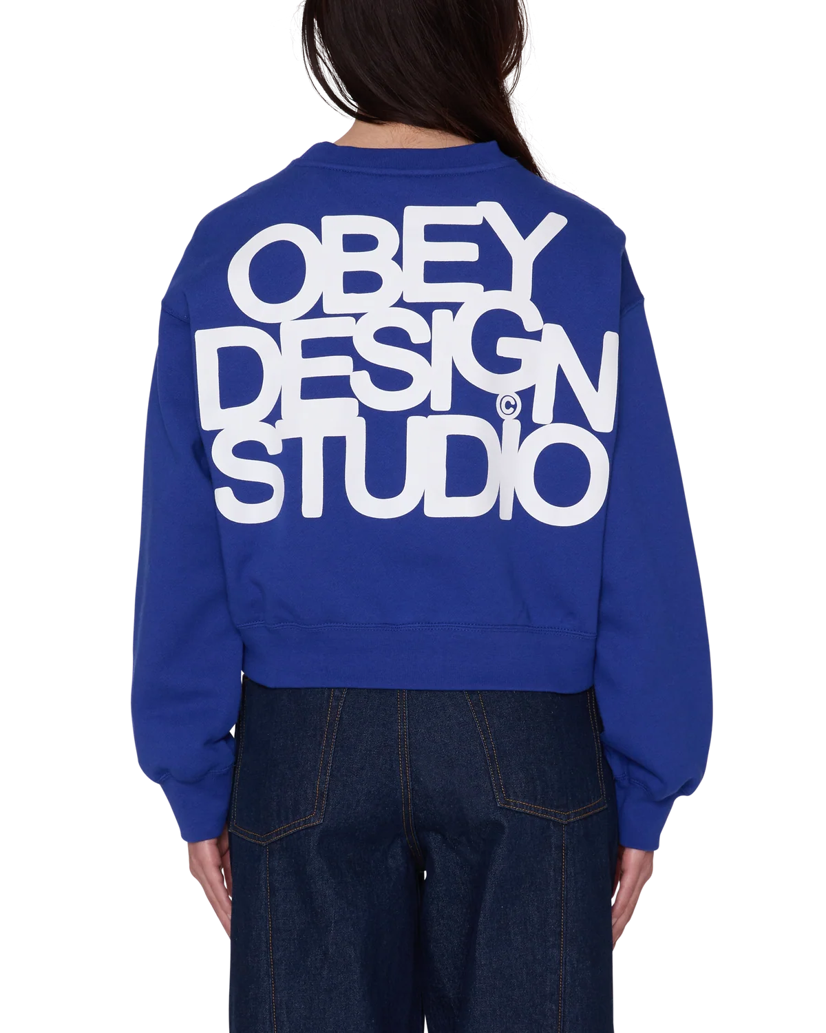 OBEY - OBEY DESIGN STUDIO CROPPED CREWNECK