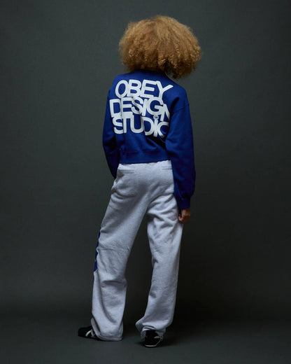OBEY - OBEY DESIGN STUDIO CROPPED CREWNECK