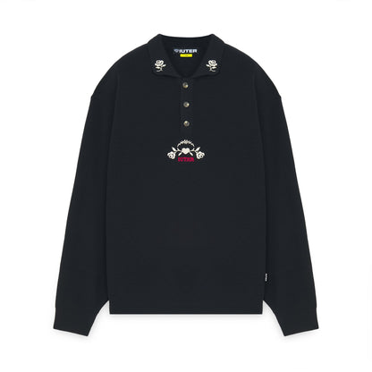 IUTER - FLORAL KNIT POLO