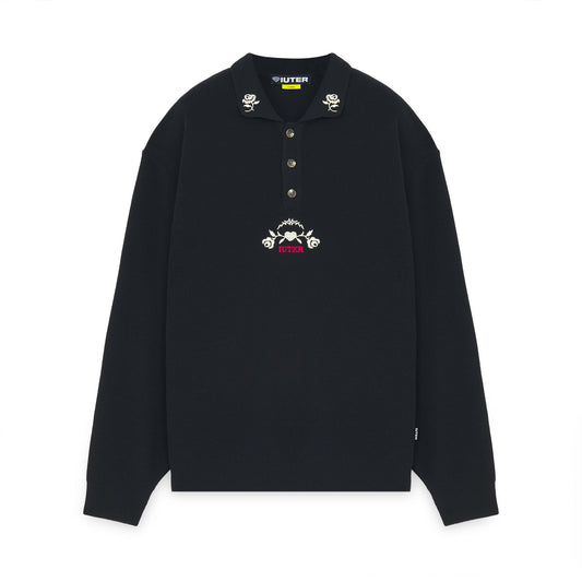 IUTER - FLORAL KNIT POLO