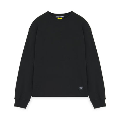 IUTER - LABEL RIBBED LS TEE