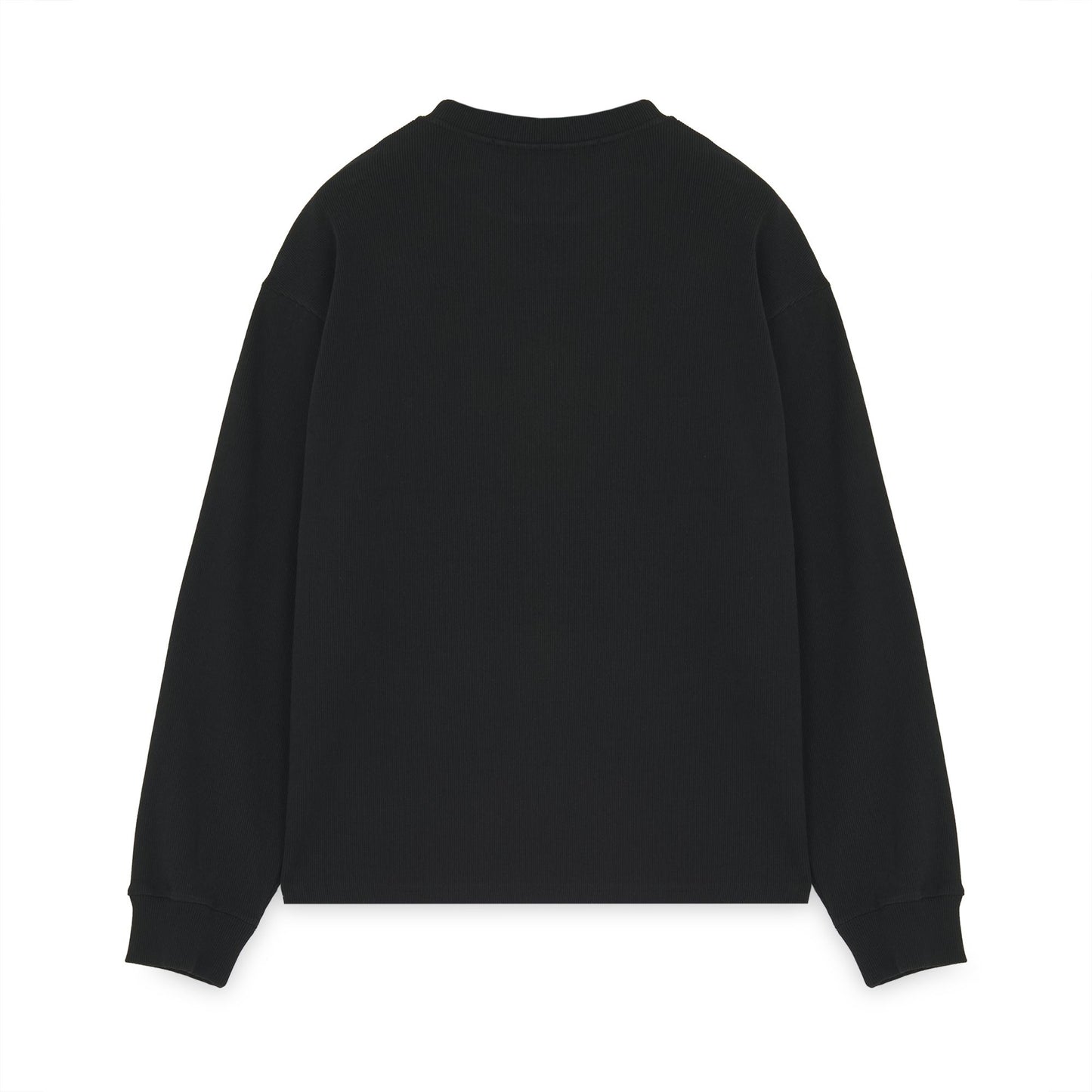 IUTER - LABEL RIBBED LS TEE