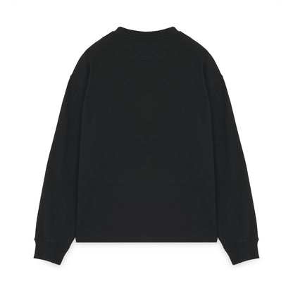 IUTER - LABEL RIBBED LS TEE