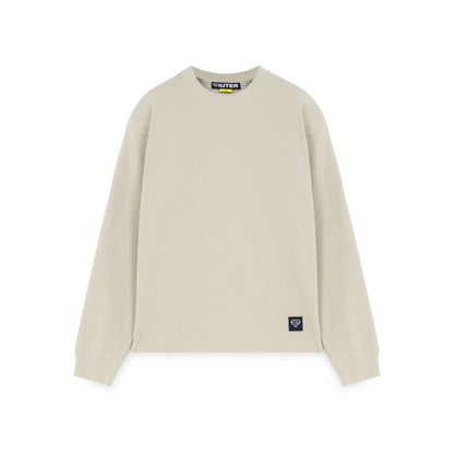 IUTER - LABEL RIBBED LS TEE