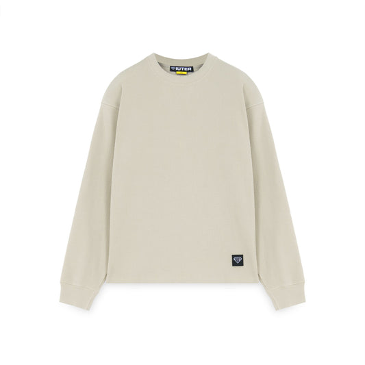 IUTER - LABEL RIBBED LS TEE