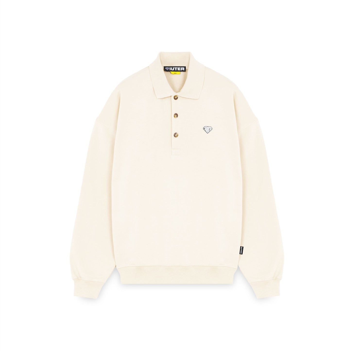 IUTER - HEART LOGO POLO SWEATER