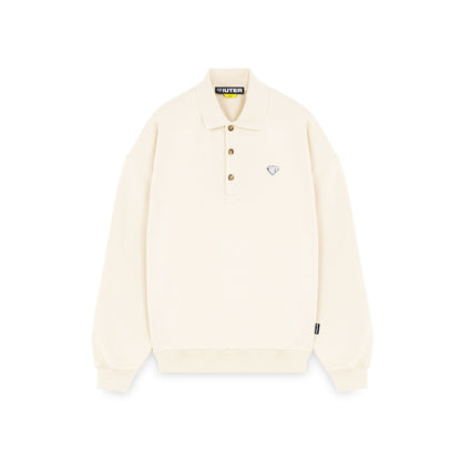 IUTER - HEART LOGO POLO SWEATER
