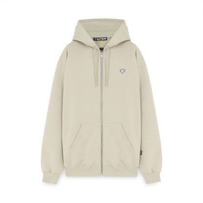 IUTER - HEART LOGO ZIP HOODIE