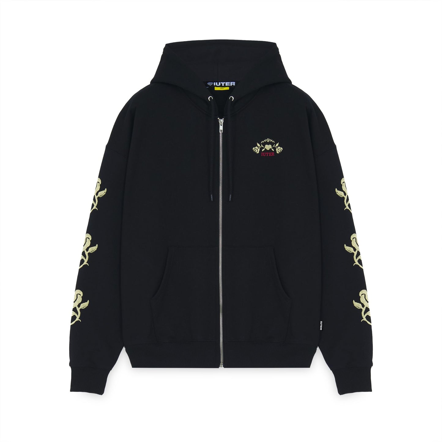 IUTER - FLORAL ZIP HOODIE