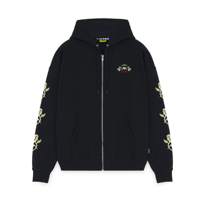 IUTER - FLORAL ZIP HOODIE