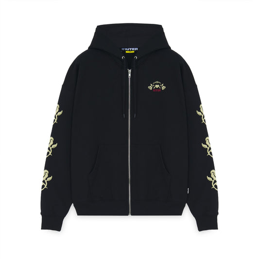 IUTER - FLORAL ZIP HOODIE