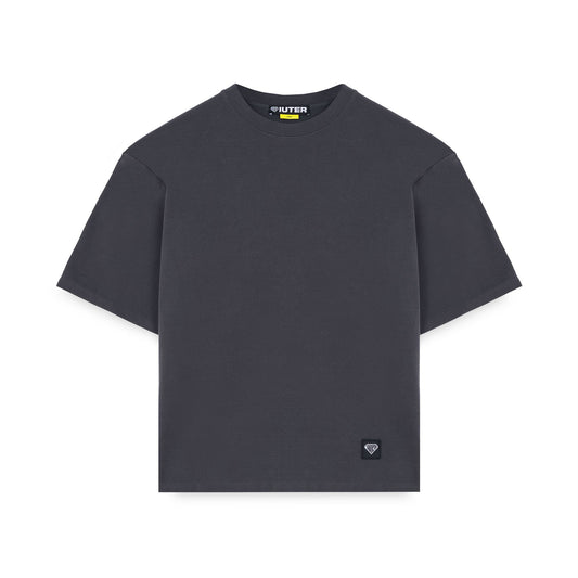 IUTER - LABEL RIBBED TEE