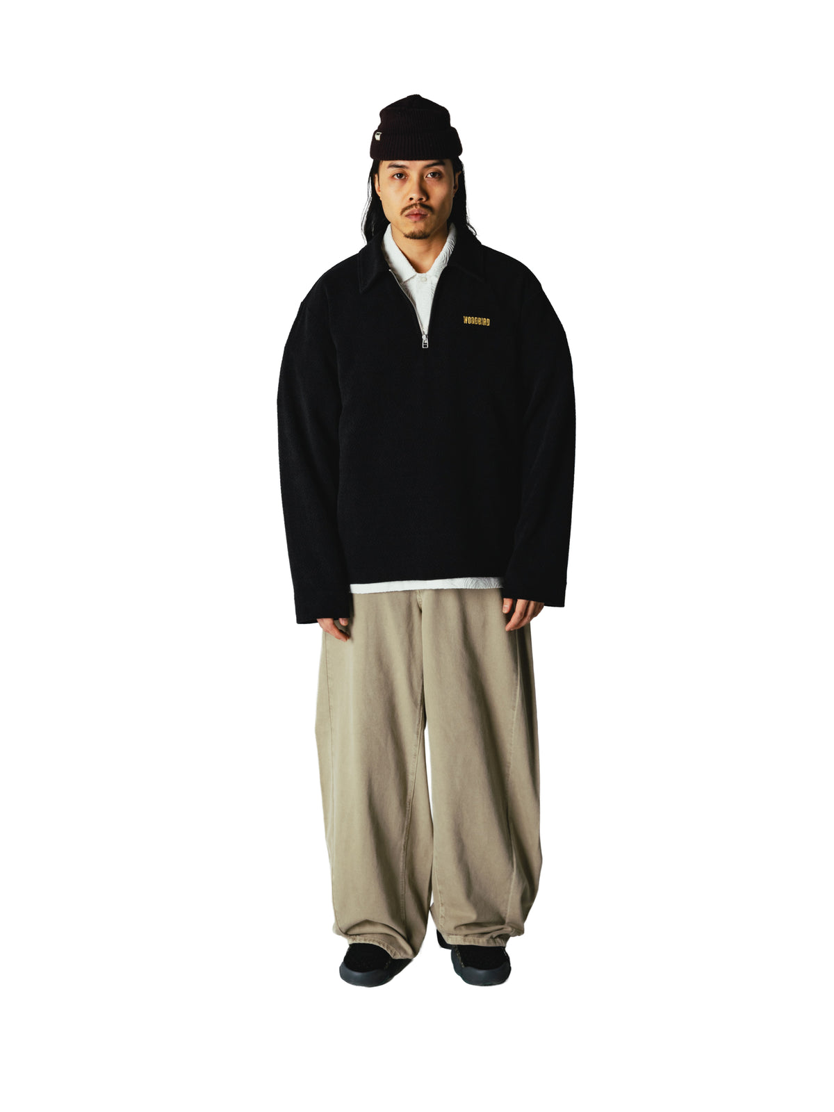 WOODBIRD - WBHIRO LS JIU ZIP POLO