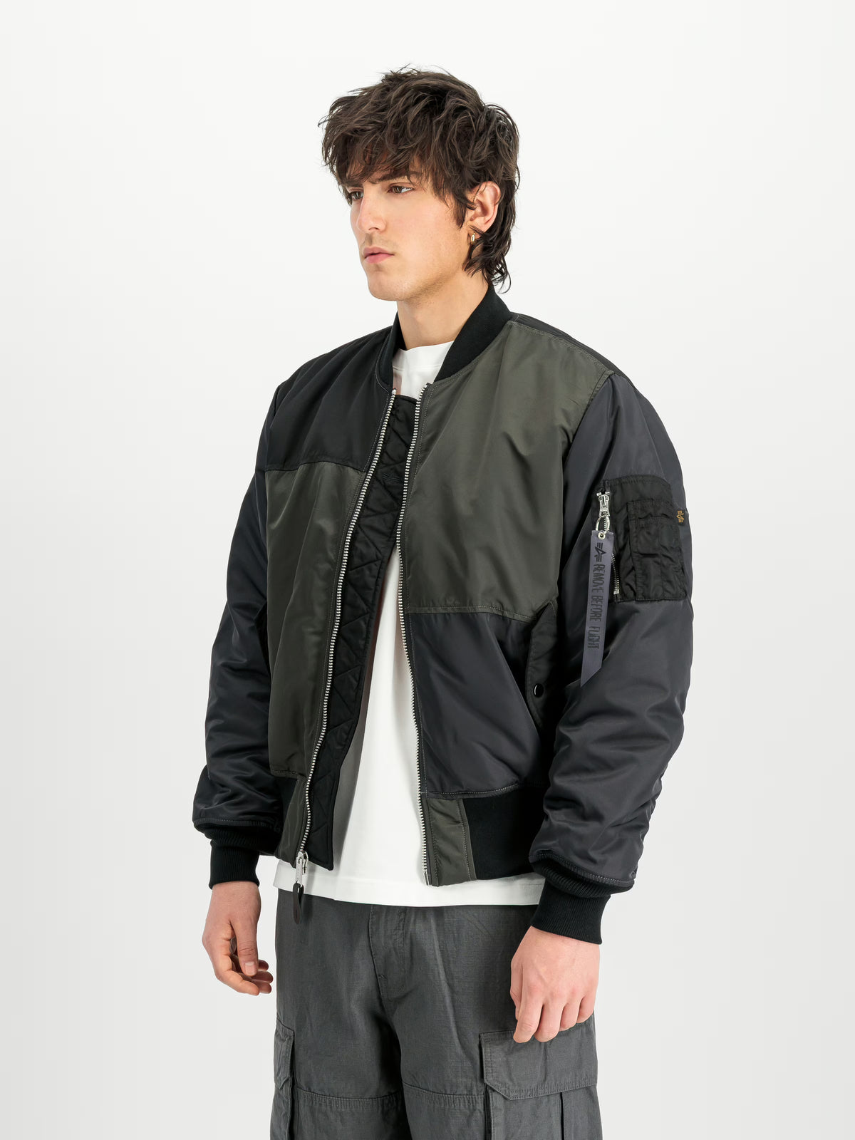 ALPHA INDUSTRIES - MA-1 TRICOLOR LOOSE BOMBER JACKET