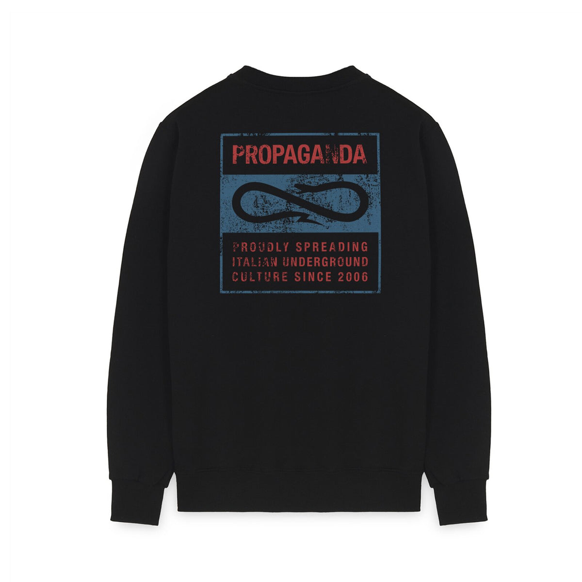 PROPAGANDA - LABEL BICOLOR CREWNECK