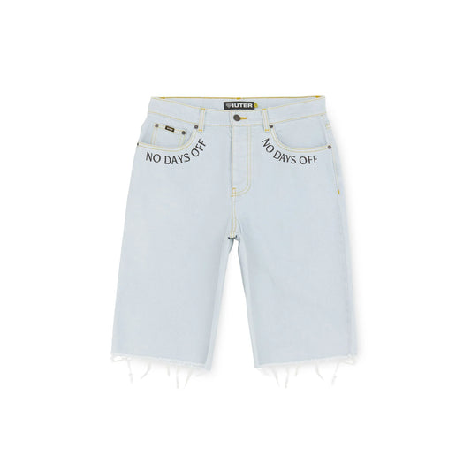 IUTER - FRINGED BAGGY DENIM SHORTS
