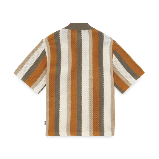 IUTER - STRIPED KNIT S/S SHIRT