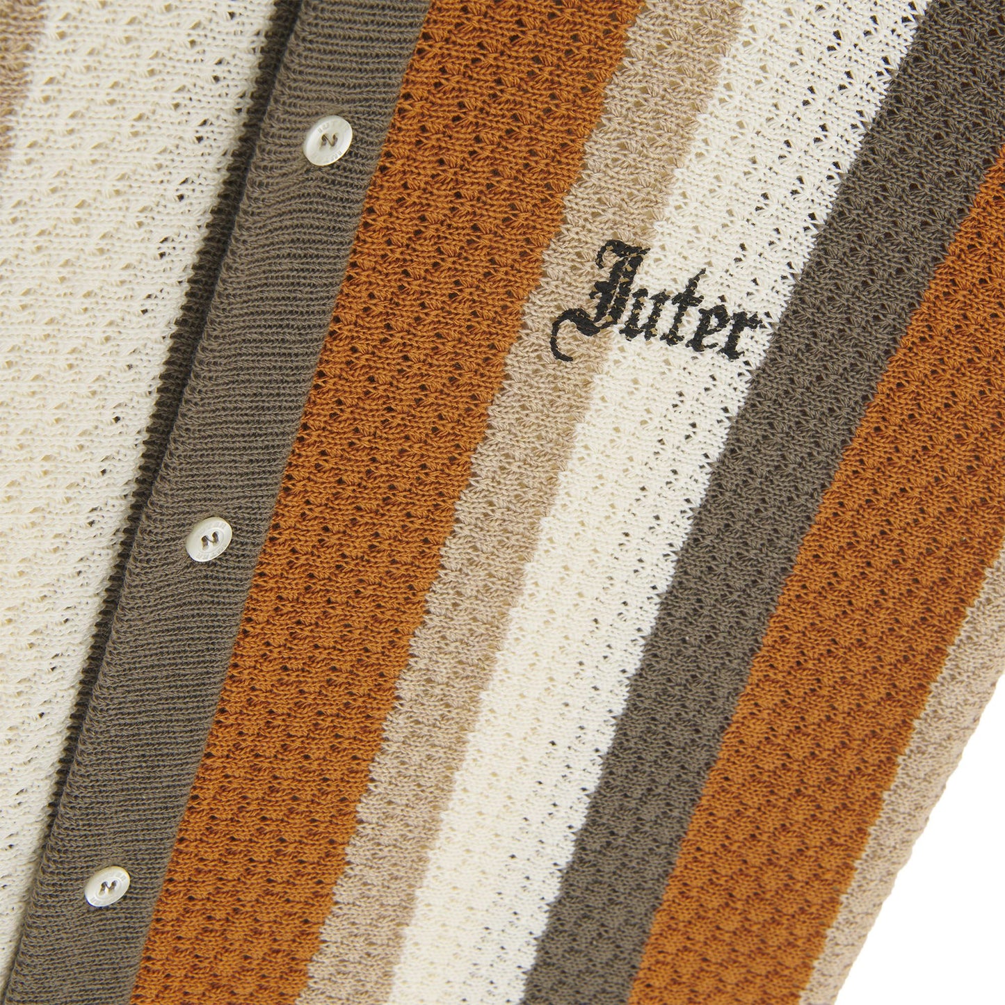 IUTER - STRIPED KNIT S/S SHIRT