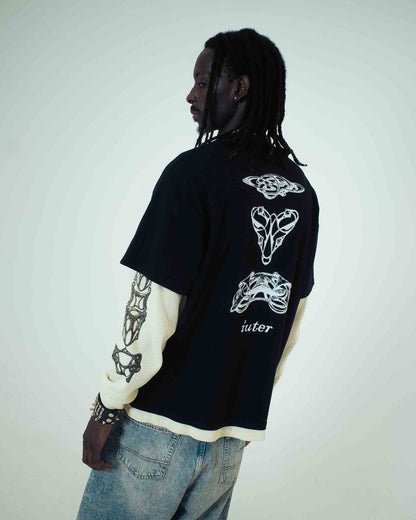 IUTER - BIJOUX WAFFLE DOUBLE LS TEE