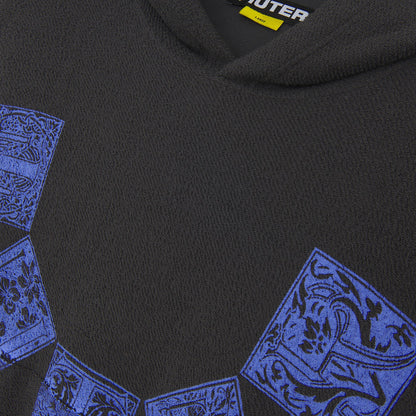 IUTER - TILE DIAGONAL REVERSE HOODIE