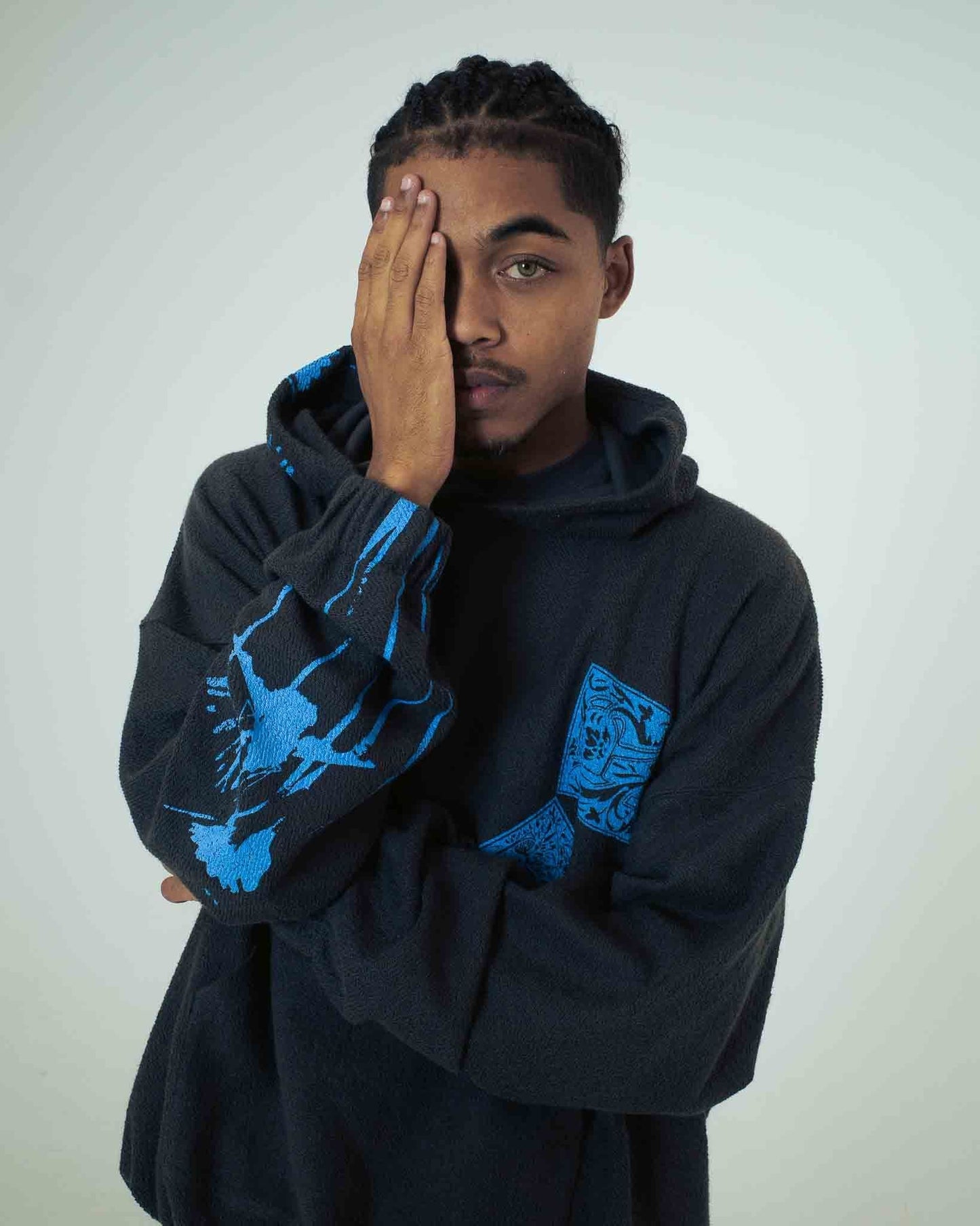 IUTER - TILE DIAGONAL REVERSE HOODIE