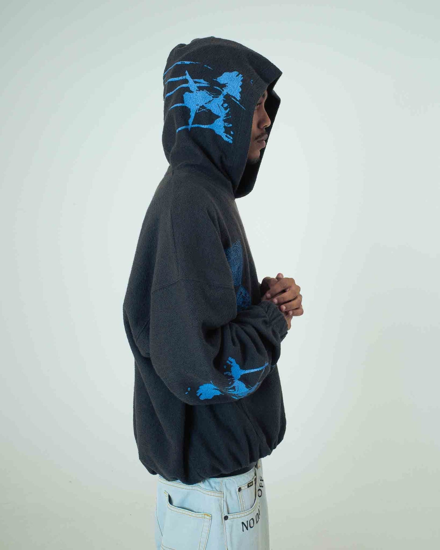 IUTER - TILE DIAGONAL REVERSE HOODIE
