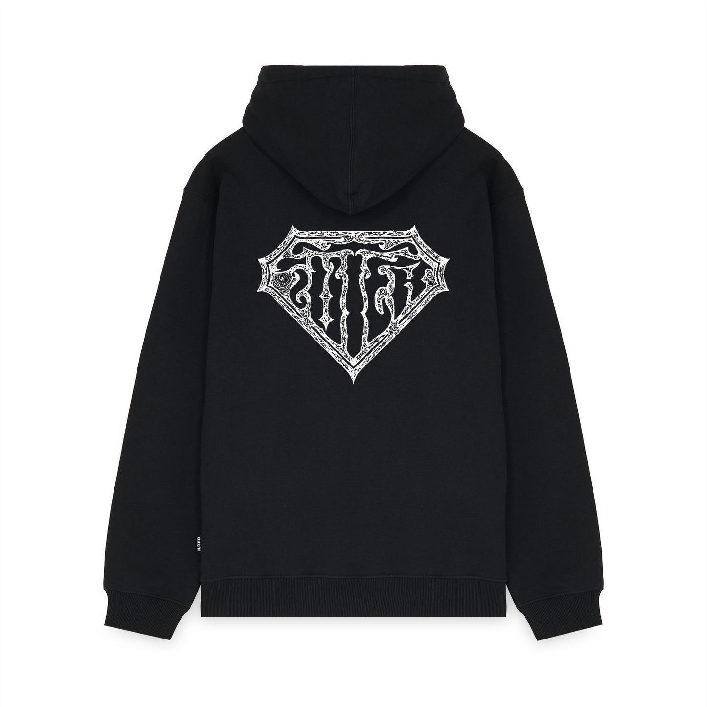 IUTER - THORNS DOUBLE LOGO ZIP HOODIE