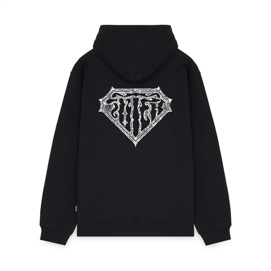 IUTER - THORNS DOUBLE LOGO ZIP HOODIE