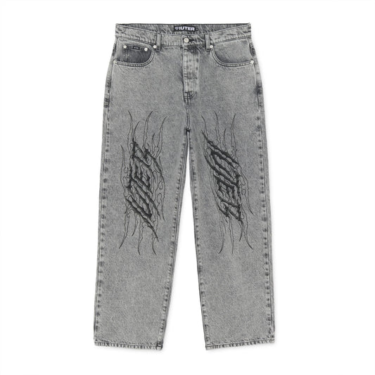IUTER - TRIBAL BAGGY DENIM PANTS