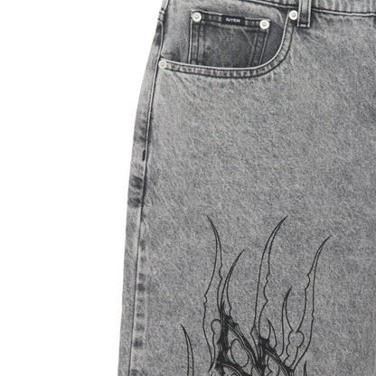 IUTER - TRIBAL BAGGY DENIM PANTS