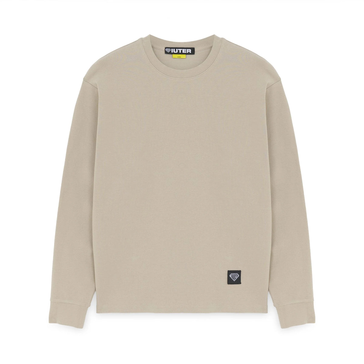 IUTER - LABEL RIBBED LS TEE