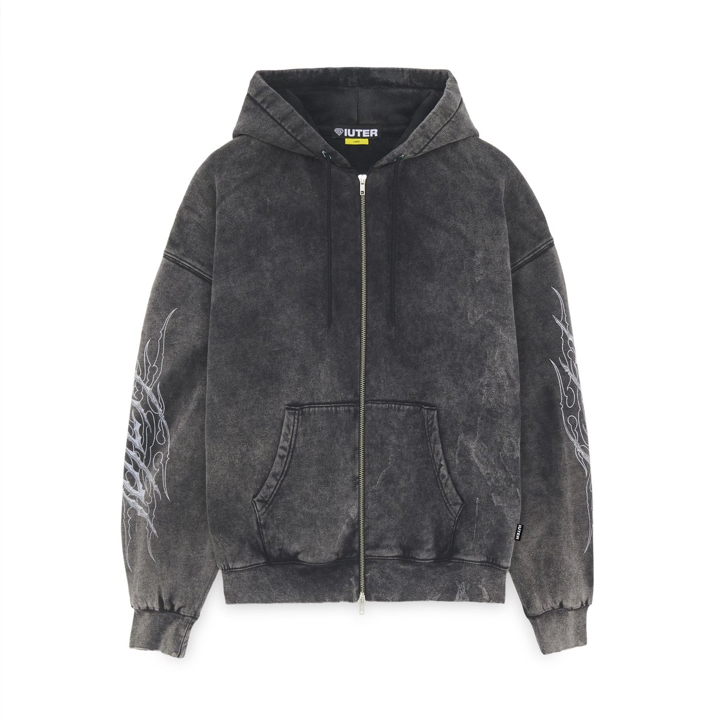 IUTER - TRIBAL MARBLE ZIP HOODIE