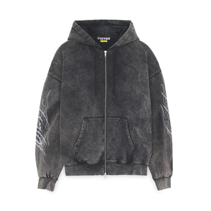 IUTER - TRIBAL MARBLE ZIP HOODIE