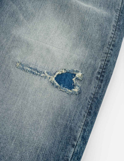 EVISU - PINK DAICOCK RIPPED JEANS